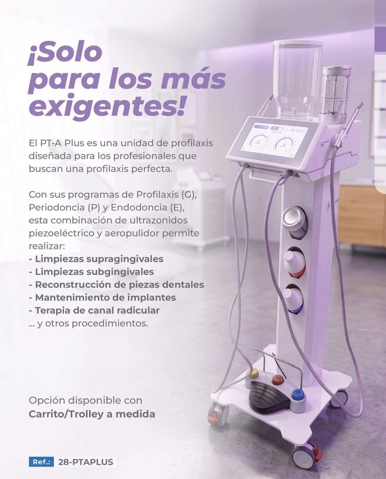 Woodpecker PT-A Plus — Unidad de Profilaxis Ultrasonidos + Aeropulidor - Imagen 3
